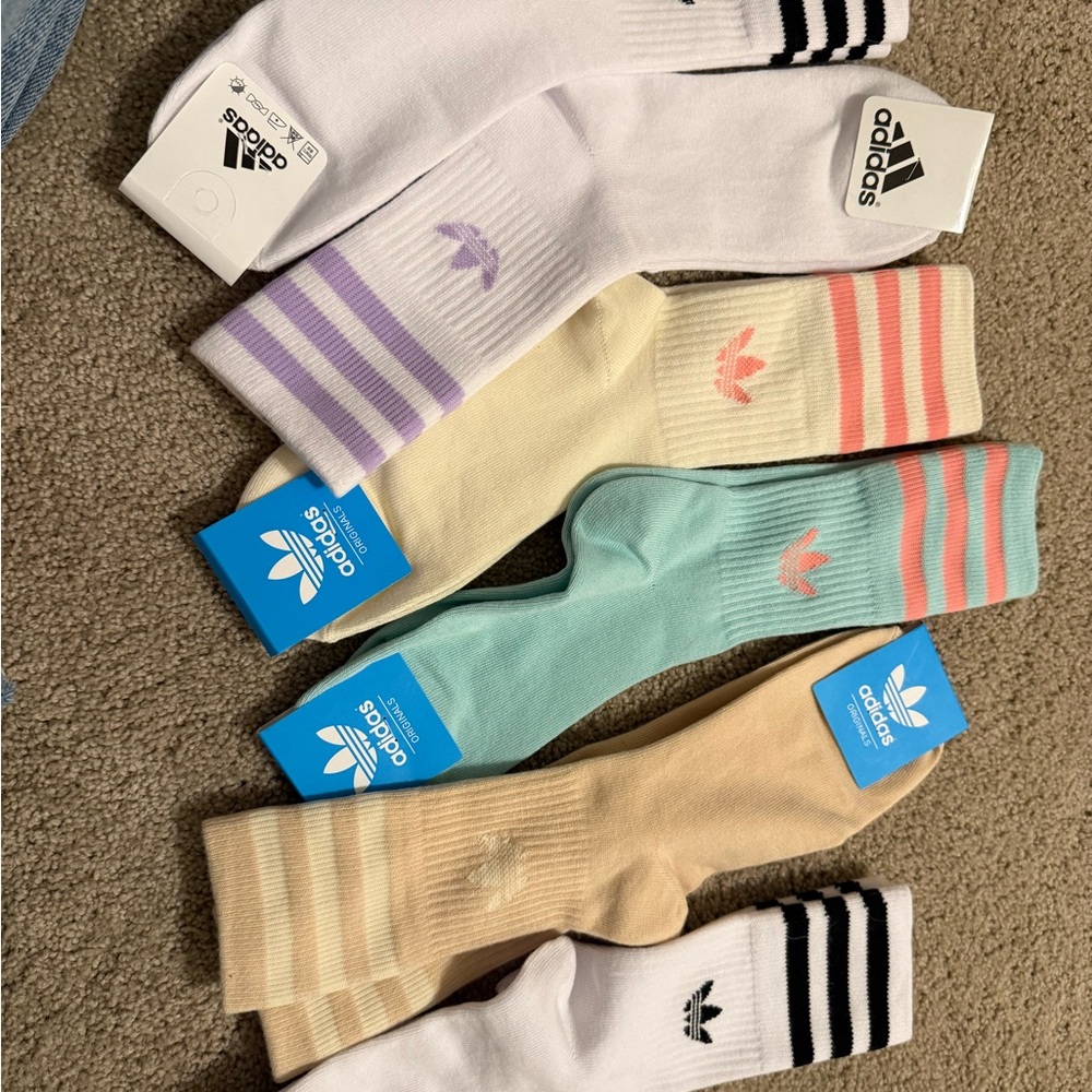Adidas Colorful Crew Socks - Multi-Pack